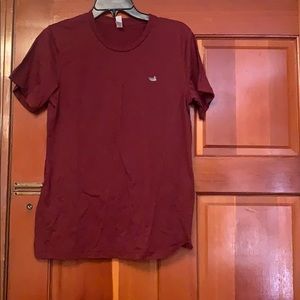 Men’s embroidered canvas T-shirt small